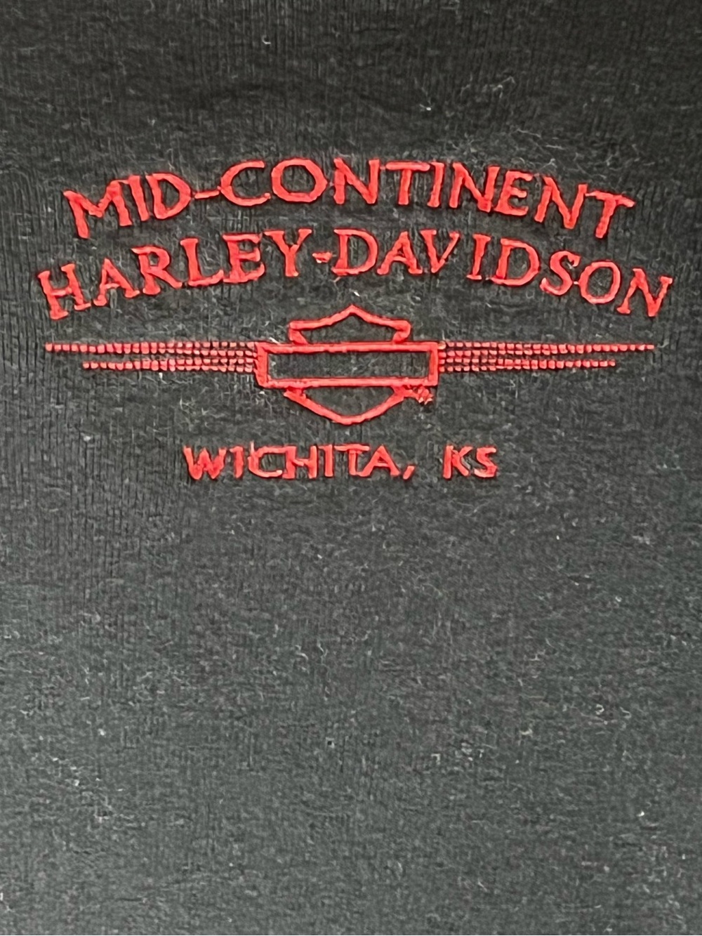 Harley-Davidson Mid-Continent Wichita KS Black Flame Women’s Graphic T-Shirt XL - Picture 5 of 7